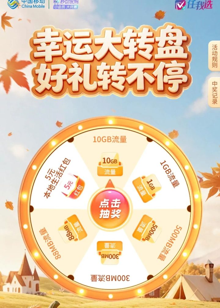 幸运大转盘页面